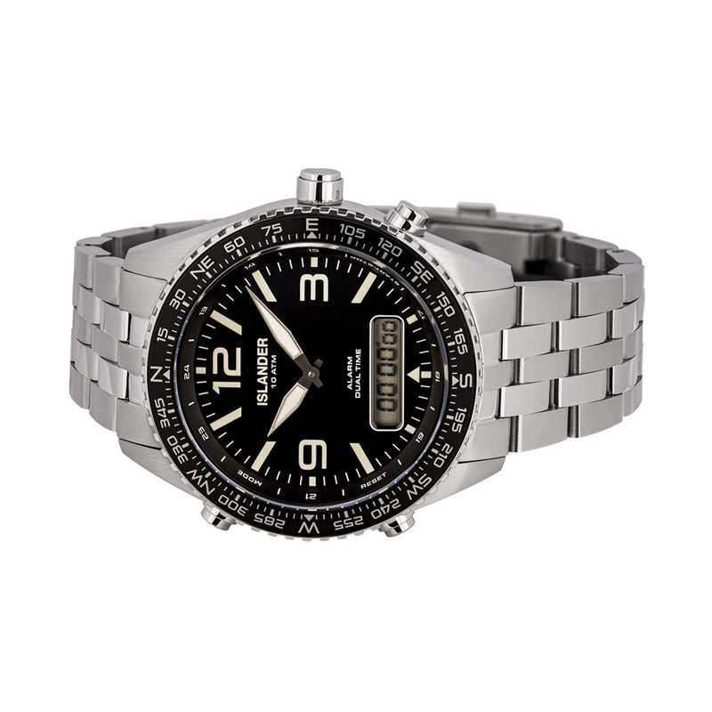 Islander Rocky Point Analog-Digital Watch with Black Dial #ISL-327