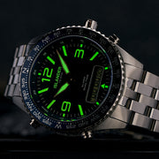 Islander Rocky Point Analog-Digital Watch with Blue Dial #ISL-328