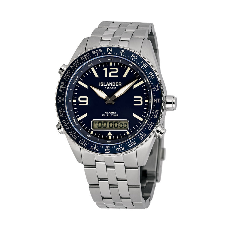 Islander Rocky Point Analog-Digital Watch with Blue Dial #ISL-328