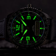 Islander Rocky Point PVD Analog-Digital Watch with Black Dial #ISL-331