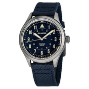 Islander Babylon HV1000 Titanium Solar Field Watch with Blue Dial #ISL-334