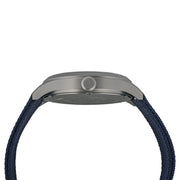 Islander Babylon HV1000 Titanium Solar Field Watch with Blue Dial #ISL-334