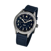 Islander Babylon HV1000 Titanium Solar Field Watch with Blue Dial #ISL-334