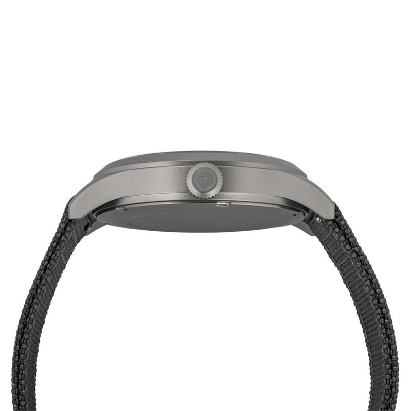 Islander Babylon HV1000 Titanium Solar Field Watch with Charcoal Dial #ISL-336