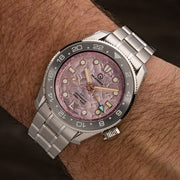 Islander JFK Automatic GMT Watch with Cherry Blossom Dial #ISL-337