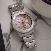 Islander JFK Automatic GMT Watch with Cherry Blossom Dial #ISL-337