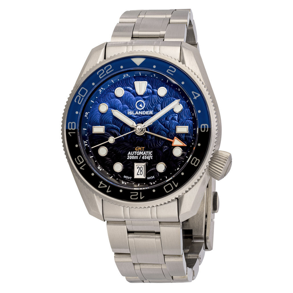 Islander JFK Automatic GMT Watch with Batman Dial #ISL-338 — Long