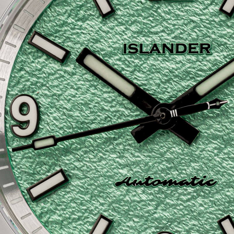 Islander Brookville Calligraphy Edition Watch with Green Parchment Dial #ISL-339