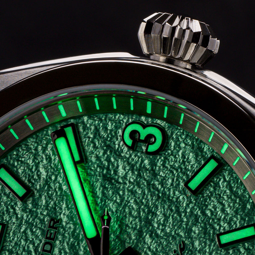 Islander Brookville Calligraphy Edition Watch with Green Parchment