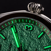 Islander Brookville Calligraphy Edition Watch with Green Parchment Dial #ISL-339