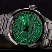 Islander Brookville Calligraphy Edition Watch with Green Parchment Dial #ISL-339
