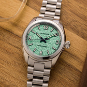 Islander Brookville Calligraphy Edition Watch with Green Parchment Dial #ISL-339