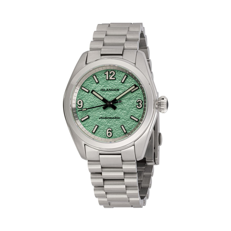 Islander Brookville Calligraphy Edition Watch with Green Parchment Dial #ISL-339