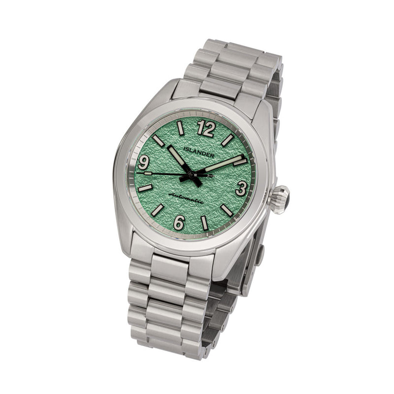 Islander Brookville Calligraphy Edition Watch with Green Parchment Dial #ISL-339