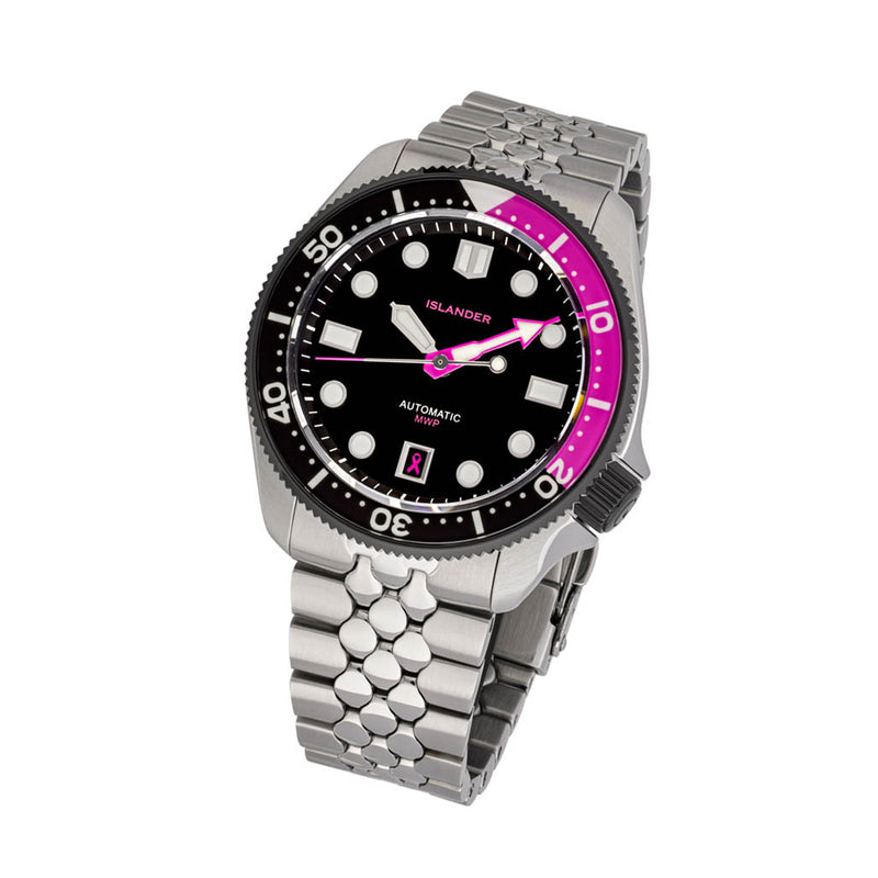 Islander x StrapHabit x Brodinkee "MWP" (Men Wear Pink) Charity Watch #ISL-342