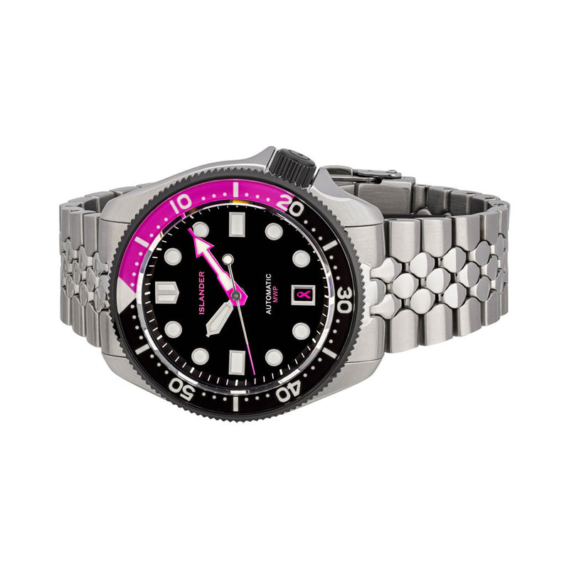 Islander x StrapHabit x Brodinkee "MWP" (Men Wear Pink) Charity Watch #ISL-342