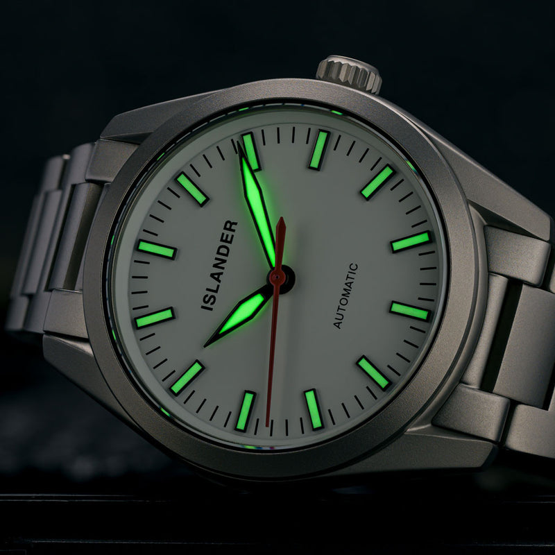 Islander Thunderbolt Pilot Watch with White Dial #ISL-343