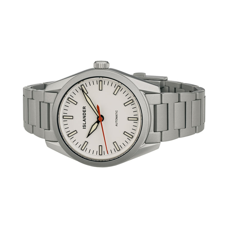 Islander Thunderbolt Pilot Watch with White Dial #ISL-343