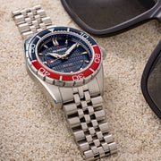 Islander Saltaire 38mm Solar Dive Watch with Blue Dial #ISL-357
