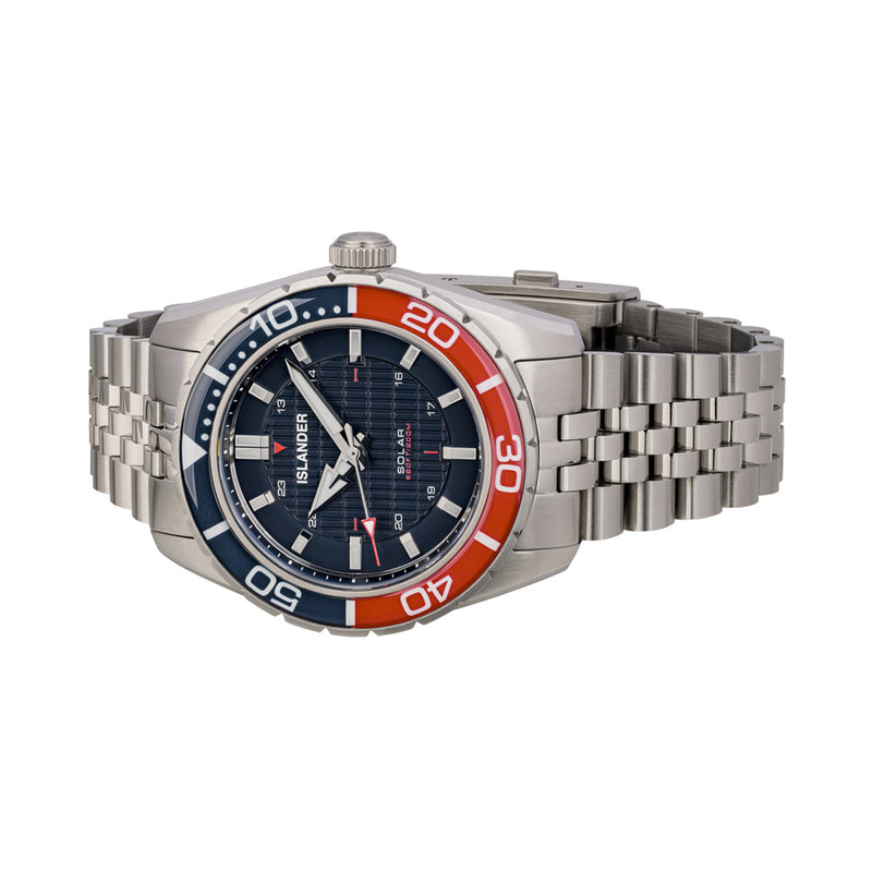 Islander Saltaire 38mm Solar Dive Watch with Blue Dial #ISL-357