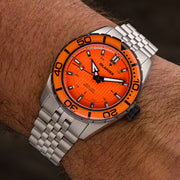 Islander Saltaire 38mm Solar Dive Watch with Orange Dial #ISL-358