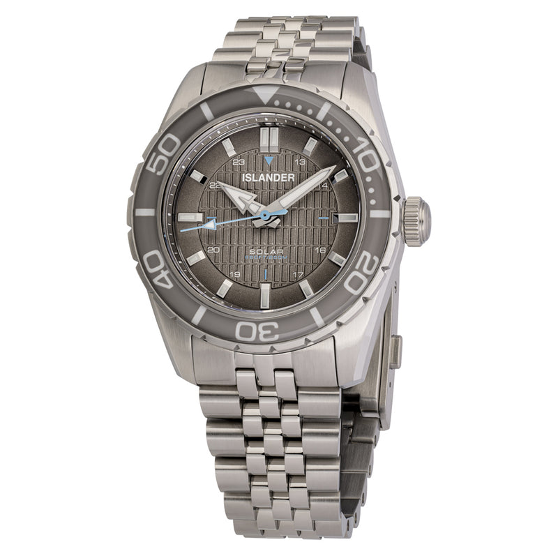 Islander Saltaire 38mm Solar Dive Watch with Grey Dial #ISL-359