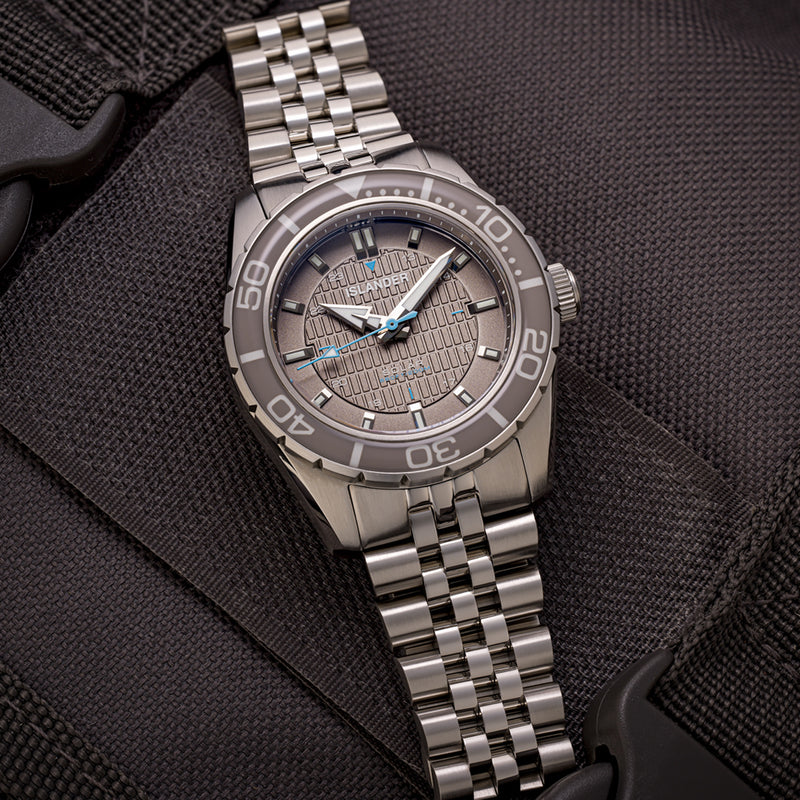 Islander Saltaire 38mm Solar Dive Watch with Grey Dial #ISL-359