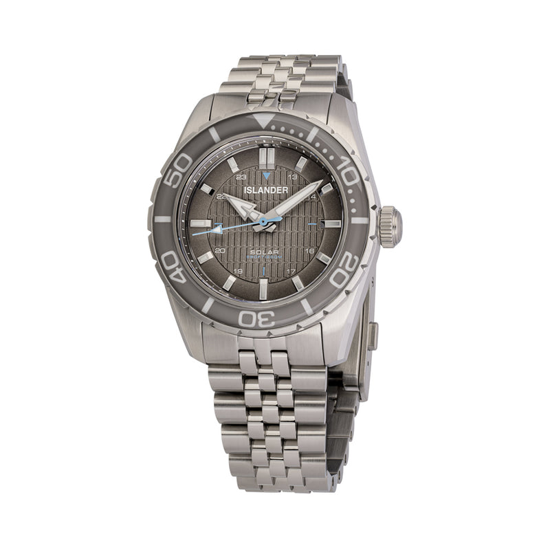 Islander Saltaire 38mm Solar Dive Watch with Grey Dial #ISL-359