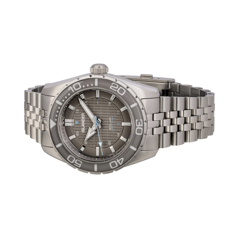 Islander Saltaire 38mm Solar Dive Watch with Grey Dial #ISL-359