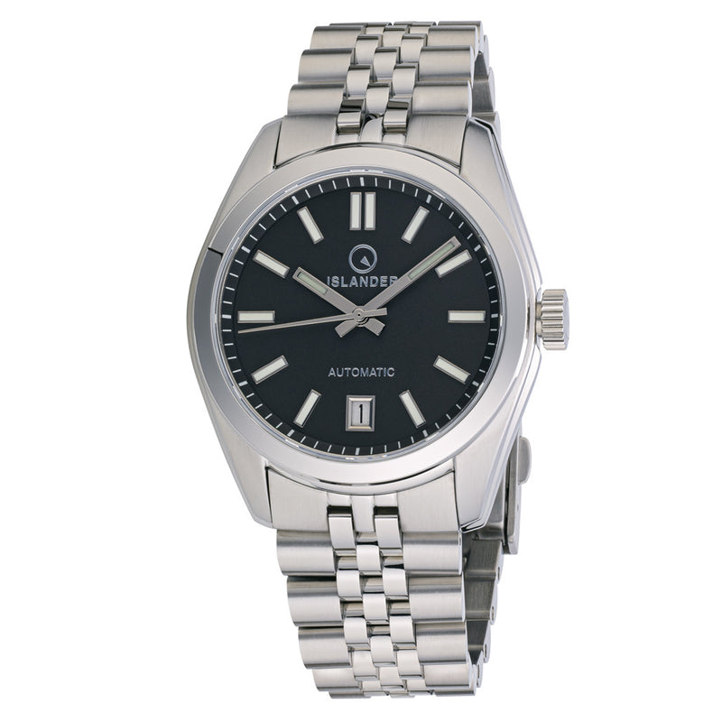 Islander Brookville Hi-Beat Automatic Dress Watch with Black Dial, AR Sapphire Crystal #ISL-36