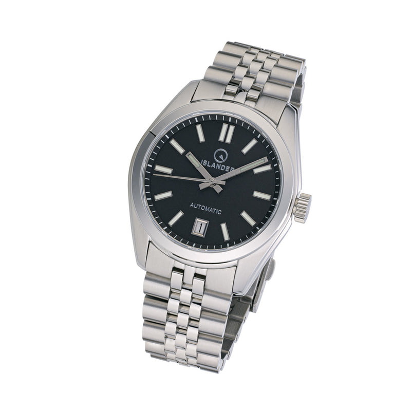 Islander Brookville Hi-Beat Automatic Dress Watch with Black Dial, AR Sapphire Crystal #ISL-36