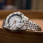 Islander Northport Automatic Dive Watch with White Ripple Dial #ISL-360