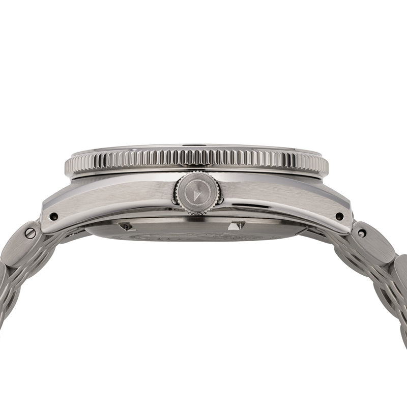Islander Northport Automatic Dive Watch with Khaki to White Ripple Dial #ISL-361