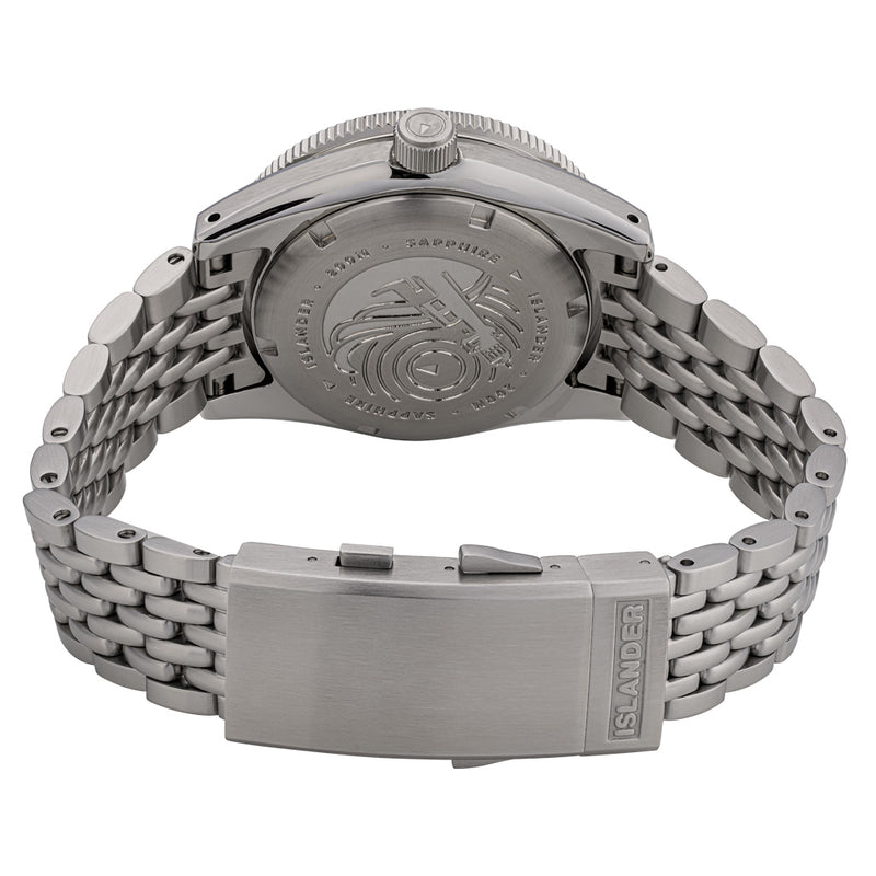 Islander Northport Automatic Dive Watch with Khaki to White Ripple Dial #ISL-361
