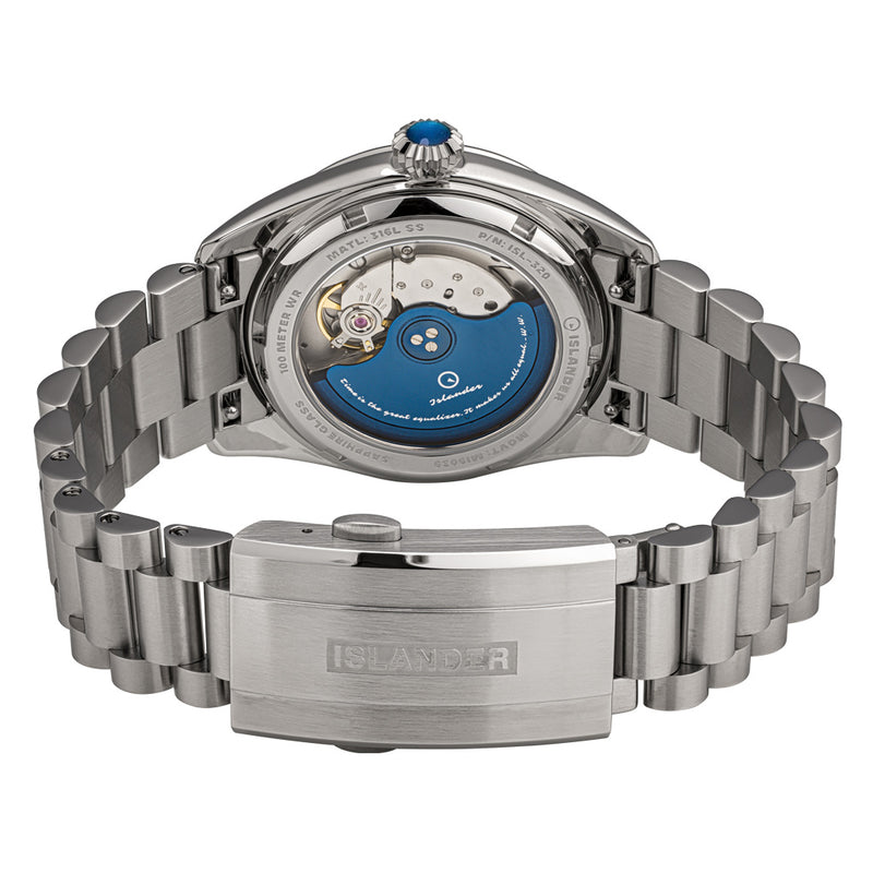 Islander Brookville Calligraphy Edition Watch with Coral Parchment Dial #ISL-367