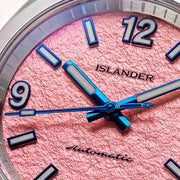 Islander Brookville Calligraphy Edition Watch with Coral Parchment Dial #ISL-367