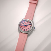 Islander Brookville Calligraphy Edition Watch with Coral Parchment Dial #ISL-367