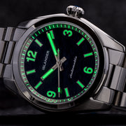 Islander Brookville Calligraphy Edition Watch with Black Parchment Dial #ISL-368