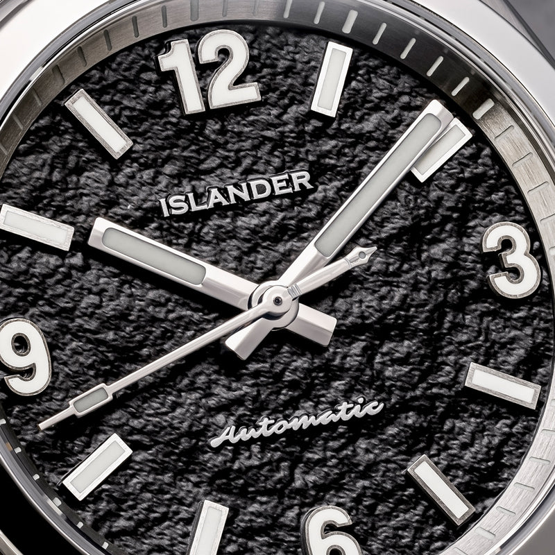 Islander Brookville Calligraphy Edition Watch with Black Parchment Dial #ISL-368
