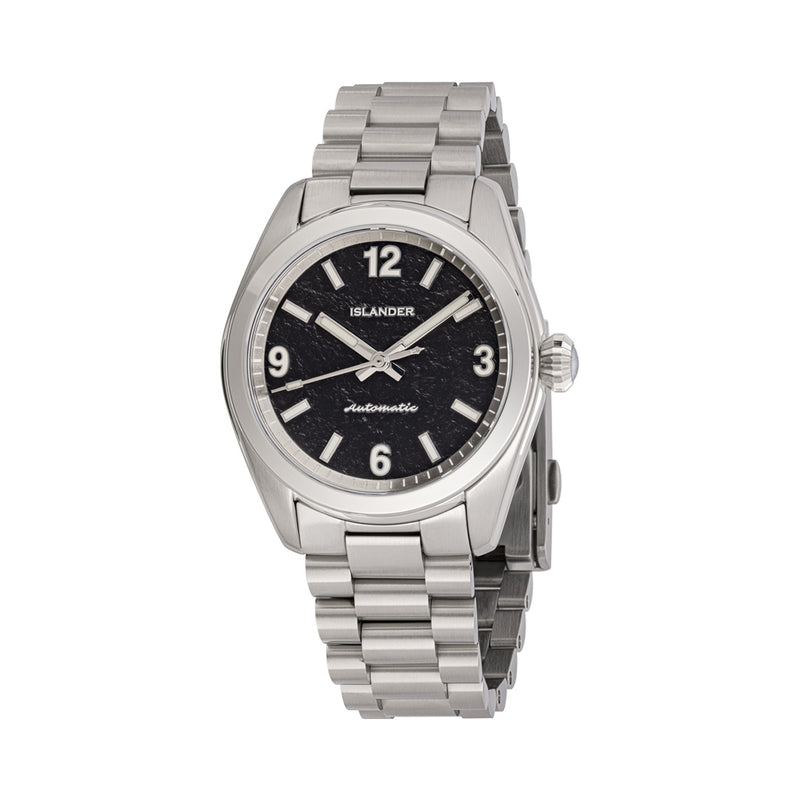 Islander Brookville Calligraphy Edition Watch with Black Parchment Dial #ISL-368