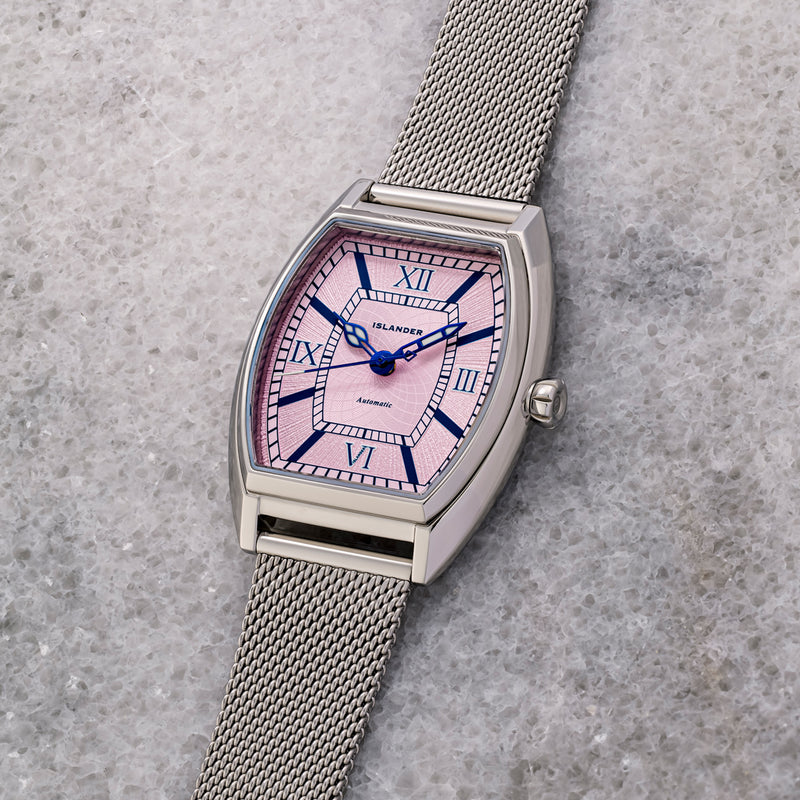 Islander Astoria Automatic Dress Watch with Pink Dial #ISL-369