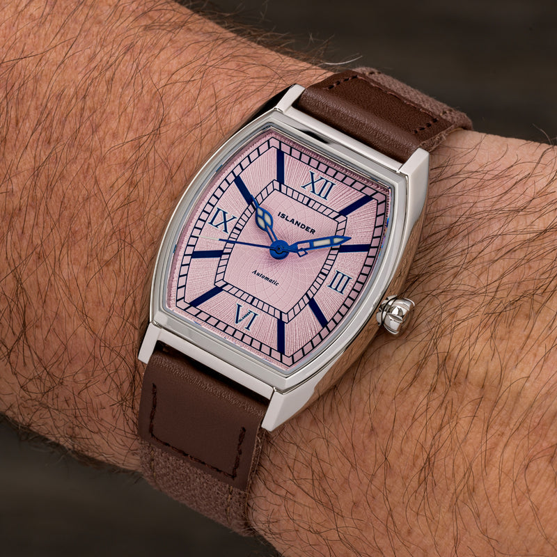 Islander Astoria Automatic Dress Watch with Pink Dial #ISL-369
