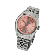 Islander Brookville Hi-Beat Automatic Dress Watch with Salmon Dial, AR Sapphire Crystal #ISL-37 tilt