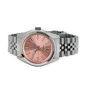 Islander Brookville Hi-Beat Automatic Dress Watch with Salmon Dial, AR Sapphire Crystal #ISL-37 side