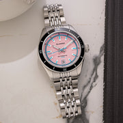 Islander Port Jefferson Skin Diver Automatic Watch with Miami Pink Dial #ISL-372
