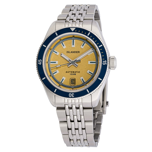 Islander Port Jefferson Skin Diver Automatic Watch with Champagne Gold Dial #ISL-373