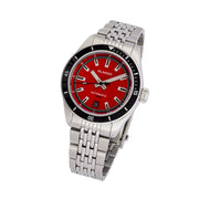 Islander Port Jefferson Skin Diver Automatic Watch with Red Dial #ISL-375