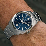 Islander Brookville Hi-Beat Automatic Dress Watch with Blue Dial, AR Sapphire Crystal #ISL-38 wrist