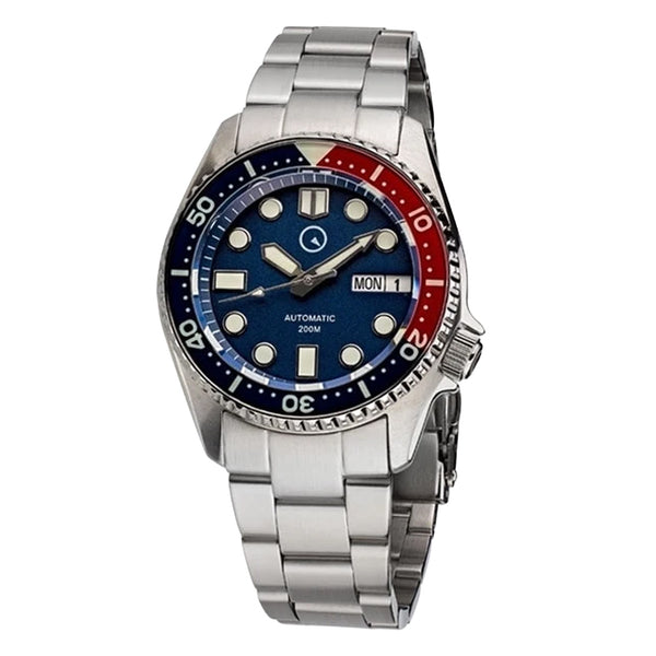 Islander 38mm Automatic Dive Watch with Solid-Link Bracelet, AR Sapphire Crystal, and Luminous Sapphire Bezel Insert #ISL-49