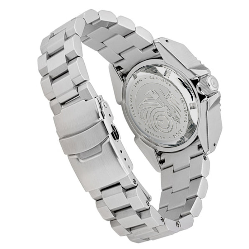 Islander Blue Automatic Dive Watch with AR Double-Dome Sapphire Crystal, and Luminous Ceramic Bezel Insert #ISL-55